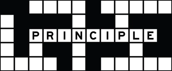 Alphabet Letter Word Principle Crossword Puzzle Background — стоковий вектор
