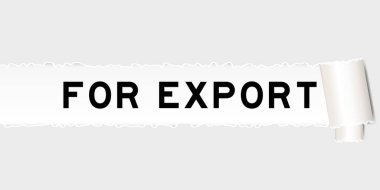 Yırtık bölümün altına aktarılacak kelime içeren yırtık gri kağıt arkaplanı