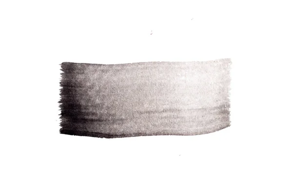Colore Nero Acquerello Disegno Mano Come Pennello Linea Quadrata Sfondo — Foto Stock