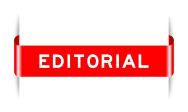 Beyaz arkaplanda yazı tipi bulunan kırmızı renk etiketli pankart