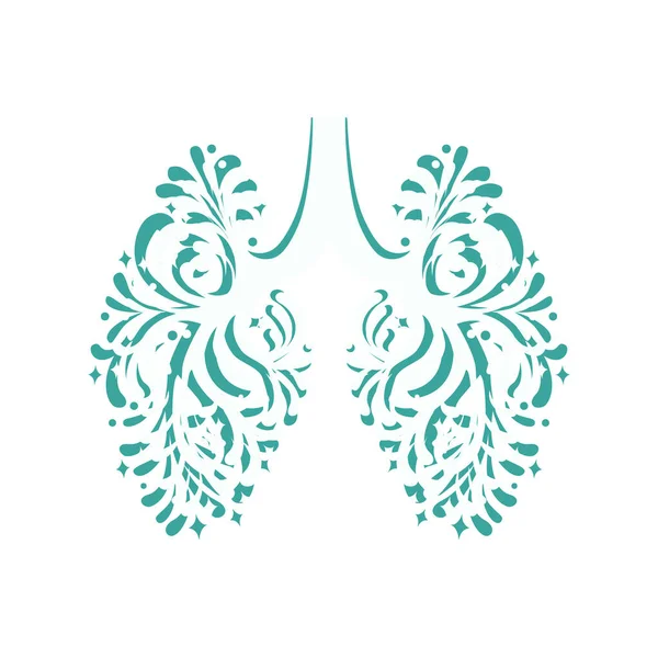 Green lungs of planet Earth awareness illustration — Stockvector