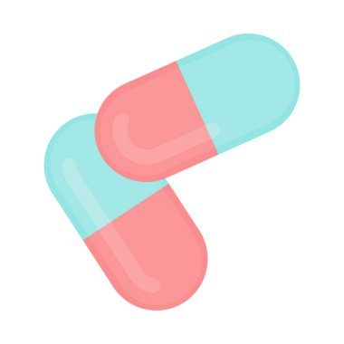 Handful of pills capsules and vitamin supplements design set. Medication dose by prescription. Medicine and healthcare concept. Vector illustration