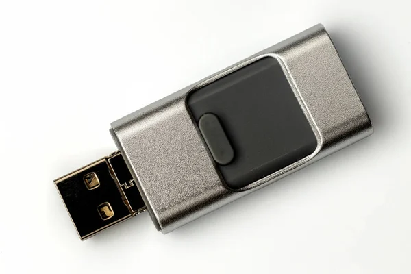 Dispozitiv pentru transferul de date de la iPhone la computer — Fotografie, imagine de stoc