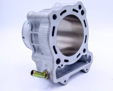 Tek silindirli alüminyum silindir motorlar için izole edilmiş. Yüksek kalite fotoğraf