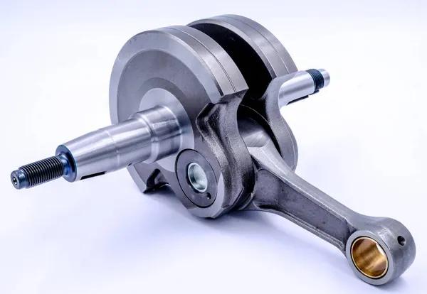 Crankshaft Single Cylinder Engine Connecting Rod High Quality Photo — Stock Photo, Image