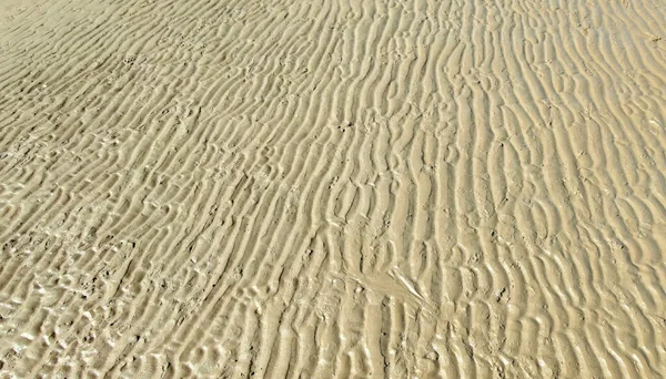 모래에 썰물이 파도가 모래에 고품질 — 스톡 사진