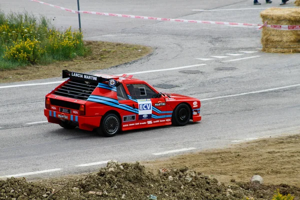 Reggio Emilia Włochy 2016 Rajd Bezpłatnej Imprezy Reggio Apennines Lancia — Zdjęcie stockowe