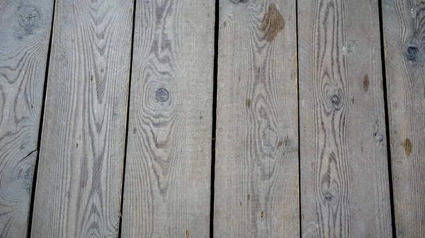 Wooden Walkway Strips Damaged Time Rain High Quality Photo — Stock Photo, Image