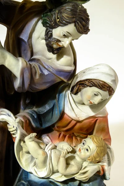 Statue Christianity Native Jesus Madonna Joseph High Quality Photo — Stock Photo, Image