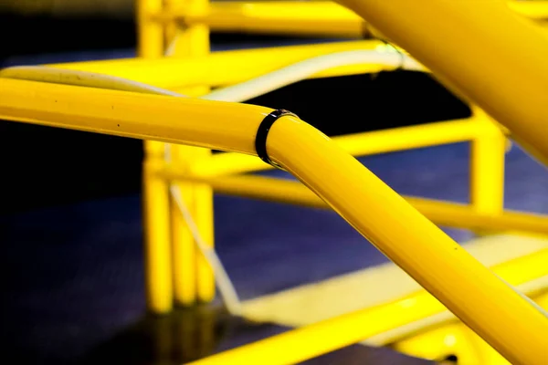 Желтая Металлическая Рама Защиты Падения Высокое Качество Фото — стоковое фото