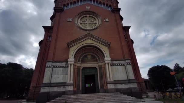 Outdoor Church San Giuseppe Modena Emilia Romagna Italy — Video Stock