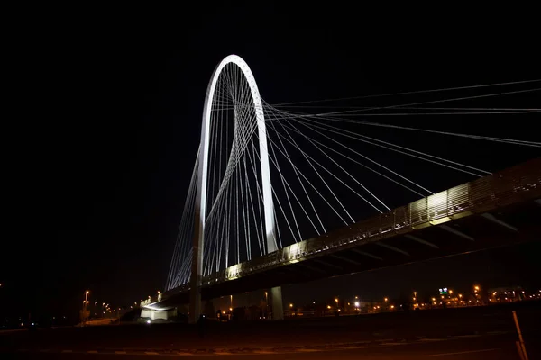 Vista Nocturna Puente Reggio Emilia Italia Foto Alta Calidad — Foto de Stock