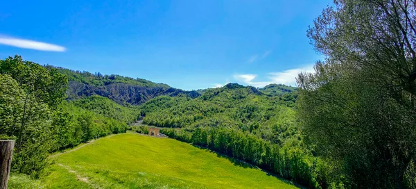 Panorama Quattro Castella Reggio Emilia Green Hills Sunny Day High — Foto de Stock