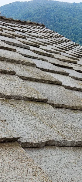 Gneiss Kayasından Yapılmış Geleneksel Alpi Piyot Tavanı Yüksek Kalite Fotoğraf — Stok fotoğraf