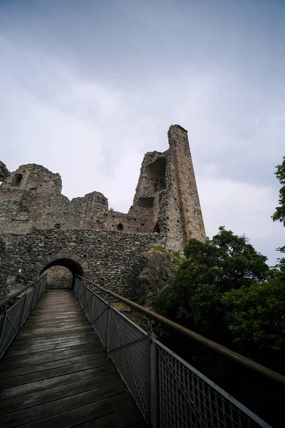 Sacra San Michele Turin View Cliff Walls High Quality Photo — Stockfoto