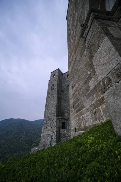 Sacra San Michele Turin View Cliff Walls High Quality Photo — Stockfoto