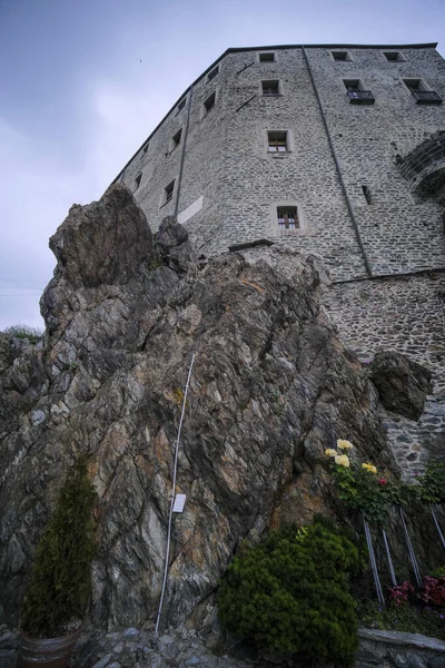 Sacra San Michele Turin View Cliff Walls High Quality Photo —  Fotos de Stock