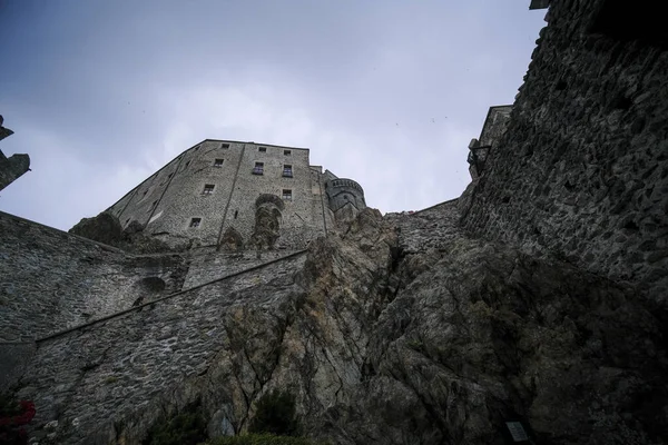 Sacra San Michele Turin View Cliff Walls High Quality Photo —  Fotos de Stock