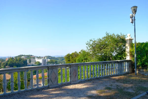 Assisi Utsiktsplats Med Panoramautsikt Solig Dag Högkvalitativt Foto — Stockfoto