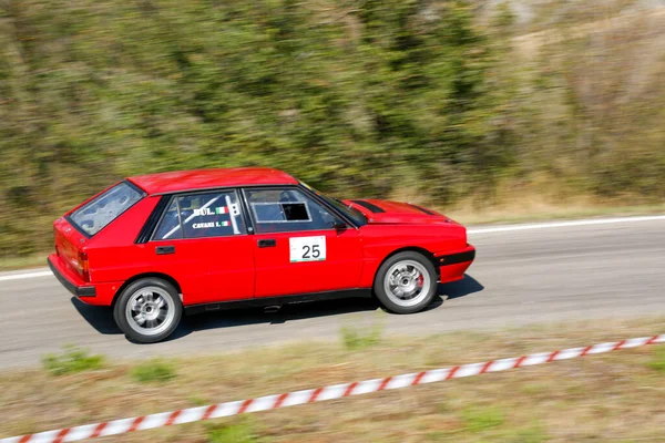 Reggio Emilia Itália 2016 Rally Reggio Apennines Free Event Lancia — Fotografia de Stock