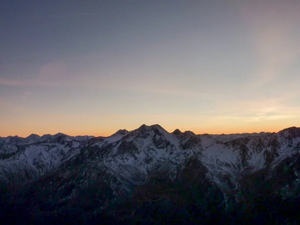 Schnalstal Panorama Auf Die Berge Und Das Verschneite Tal Bei — Stockfoto