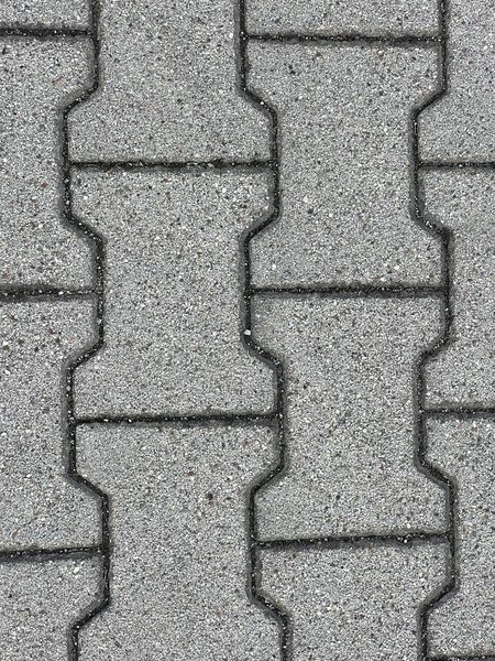 Gray self-locking outdoor flooring. High quality photo