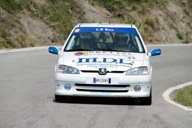 Reggio Emilia, İtalya - 2016 26 06: Reggio Apennines 'in serbest etkinliği Peugeot 106. Yüksek kalite fotoğraf