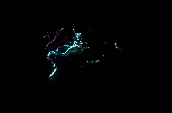 blue and purple taser electric discharge on black. High quality photo