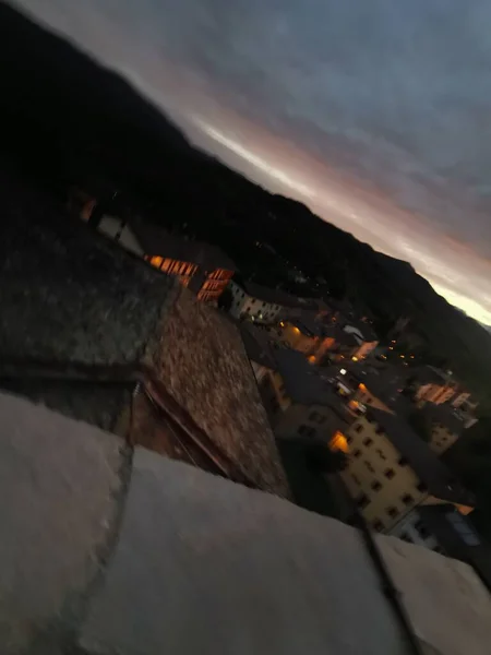 Панорама Заката Замка Монтефиорино Модена Холмах Высокое Качество Фото — стоковое фото