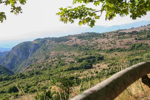 Panorama Das Montanhas Parque Nacional Abruzzo Foto Alta Qualidade — Fotografia de Stock