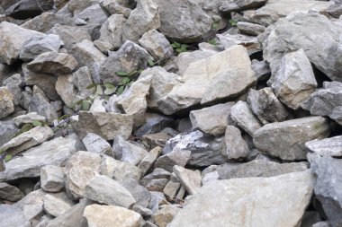 Dağlardaki heyelan taşları ve kayalar. Yüksek kalite fotoğraf