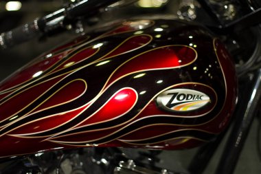 Verona, İtalya - 2018 MBE Verona Bisiklet Fuarı Bisiklet Fuarı ve Özel Araba Fuarı - özel hava fırçası tankı. Yüksek kalite fotoğraf