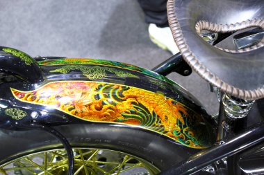 Verona, İtalya - 2018 01 16: Verona Bisiklet Fuarı Özel Hava Fırçası Tankı. Yüksek kalite fotoğraf