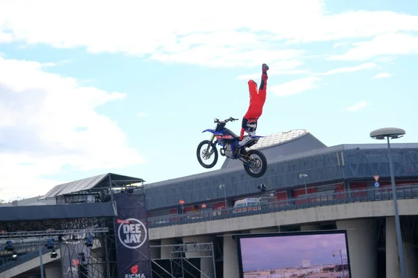 Mailand Italien 2021 Eicma Milano Bike Expo Free Style Motocross — Stockfoto