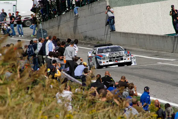 Reggio Emilia Itália 2016 Rally Reggio Apennines Evento Gratuito Lancia — Fotografia de Stock