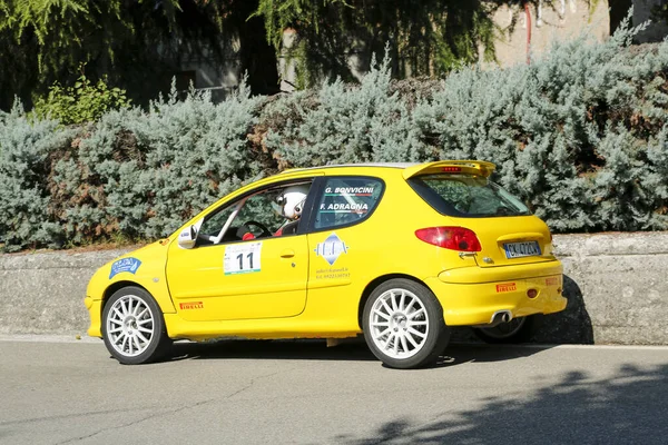 Reggio Emilia Itália 2016 Rally Reggio Apennines Free Event Peugeot — Fotografia de Stock