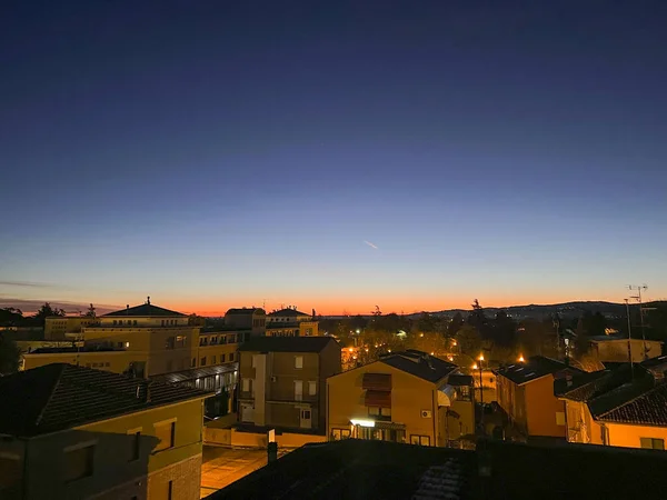 Bibbiano Regjo Emilia Красивий Панорамний Схід Сонця Над Містом Високоякісна — стокове фото