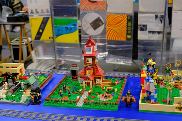 Verona Italien 2019 Verona Modelexpo Lego Kreationen Hochwertiges Foto — Stockfoto