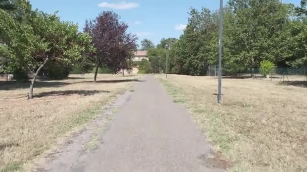 Bibbiano Reggio Emilia Parque Público Com Anel — Vídeo de Stock