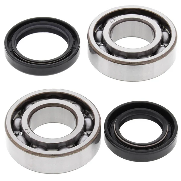 kit of bearings and oil seals for motorcycles. High quality photo