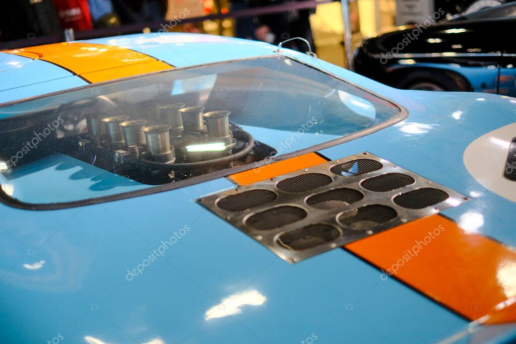 Milano, Italia 2021 11 27 Eicma Milano Bike Expo Gulf Ford Gt40 24h