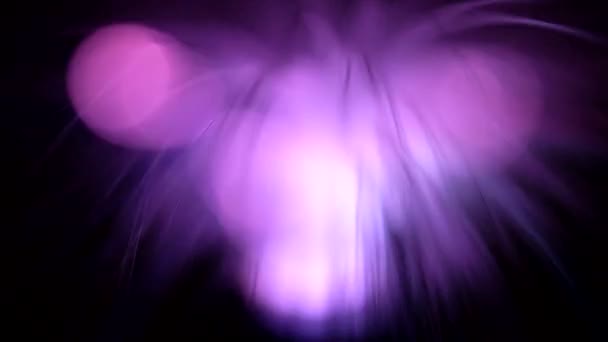 Ciemne Ruchome Tło Światła Włókien Optycznych — Wideo stockowe