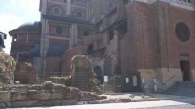 Pavia, İtalya: 2019 06 10 Pavia Katedrali Santa Maria Kilisesi Normal bir günde varsayım