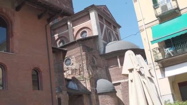 Pawia Włochy 2019 Katedra Pawii Kościół Santa Maria Założenie Normalnym — Wideo stockowe