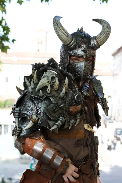 Lucca Itália 2018 Lucca Comics Evento Cosplay Gratuito Torno Cidade — Fotografia de Stock