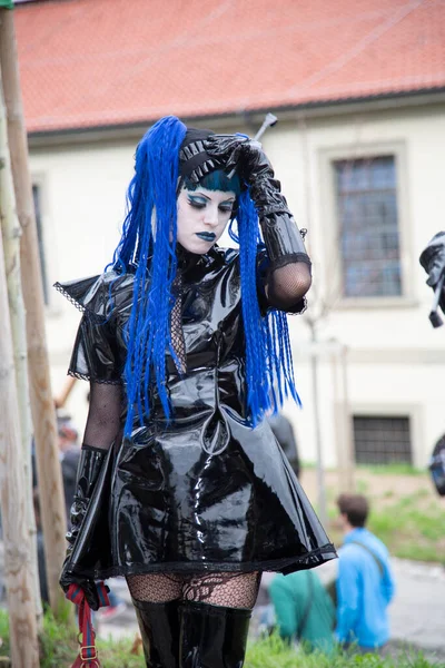 Lucca Italien 2018 Lucca Comics Gratis Cosplay Evenemang Runt Staden — Stockfoto