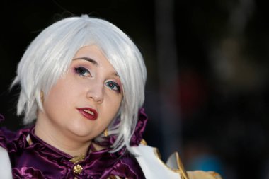 Lucca, İtalya - 2018 10 31: Lucca Comics ücretsiz kostüm etkinliği Yüksek kalite fotoğraf