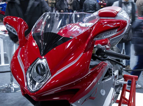 Milano Italien 2021 Eicma Milano Bike Expo Agusta Högkvalitativt Foto — Stockfoto