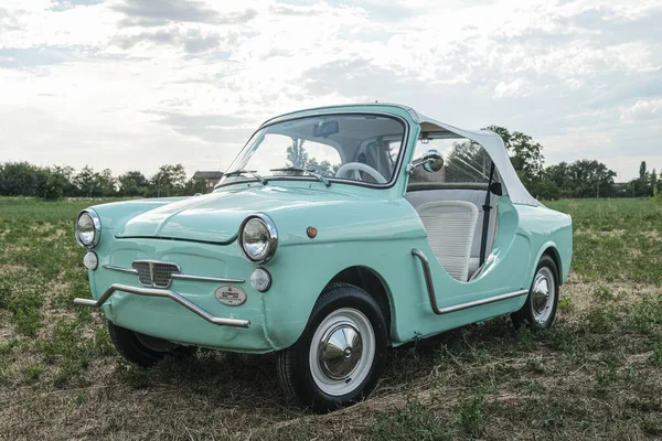 Reggio Emilia Italia 2021 Autobianchi Bianchina Spiaggina Hermoso Coche Vintage — Foto de Stock