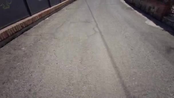 Walk Small Asphalted Road High Quality Footage — Video